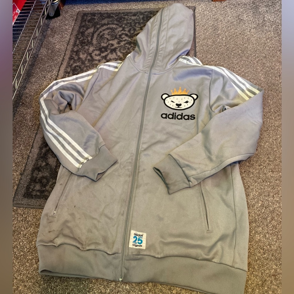 Adidas zip up hoodie RARE